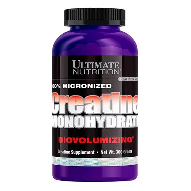 SUPLEMENTO ULTIMATE NUTRITION POLVO CREATINA MONOHIDRATADA 300 GR + SHAKER - 2