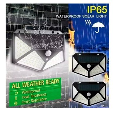 LÁMPARA BK-100 NEGRO SOLARES X2 SENSOR MOVIMIENTO 100 LED RECARGABLES - 3