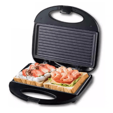 PARRILLA GRILL SANDWICHERA PANINI TOSTADORA PLACA ANTIADHERENTE DE 750W - 2