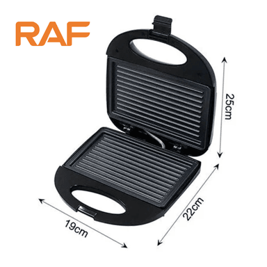 PARRILLA GRILL SANDWICHERA PANINI TOSTADORA PLACA ANTIADHERENTE DE 750W - 5