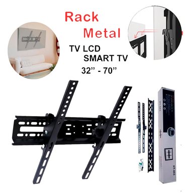 RACK TV 32' 70' LCD/ LED SMART PULAGADAS SOPORTE METAL - 1
