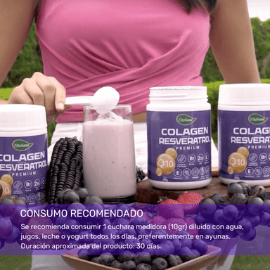 COLÁGENO FITOSANA PREMIUM EN POLVO HIDROLIZADO CON RESVERATROL Y Q10 PREMIUM (REJUVENECE) 300G - 4