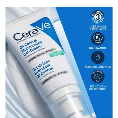CERAVE LOCIÓN HIDRATANTE DE ROSTRO OIL CONTROL GEL-CREMA 52ML - 2
