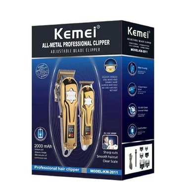 MAQUINA DE CORTAR CABELLO Y TRIMER PACK PROFESIONAL KEMEI - 3