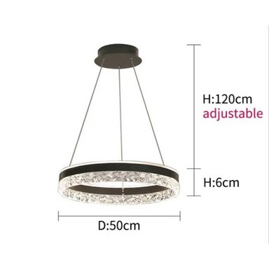 LÁMPARA TECHO LLANN21ER NEGRO LED ARO 3 LUCES - 3