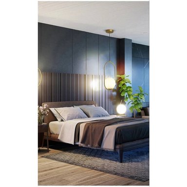 LÁMPARA TECHO LTNDEF1 DORADO COLGANTE NORDICA INCLUYE FOCO - 5