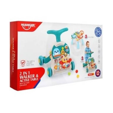 ANDADOR Y MESA ACTIVA PARA BEBÉS 2 EN 1 CELESTE - 2