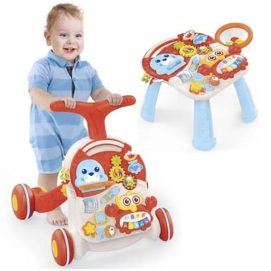 ANDADOR Y MESA ACTIVA PARA BEBÉS 2 EN 1 ANARANJADO - 3