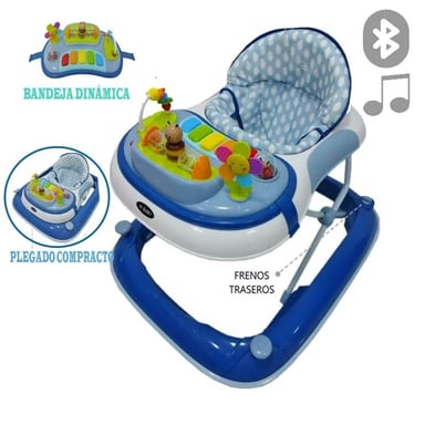 ANDADOR MUSICAL CON BLUETOOTH HI BABY ABEJITA AZUL - 1