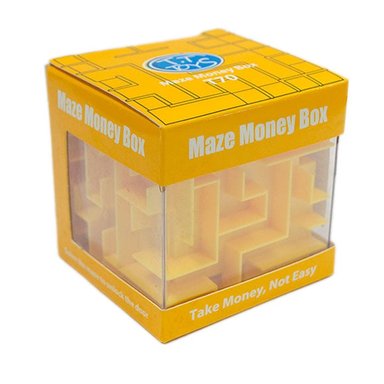 PUZZLE LABERINTO ALCANCIA AMARILLO - 2