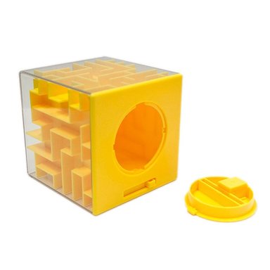 PUZZLE LABERINTO ALCANCIA AMARILLO - 3