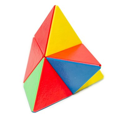 ROMPECABEZAS SHENGSHOU PUZZLE PIRÁMIDE 2X2 MAGNÉTICO SENGSO PYRAMINX MR M - 4