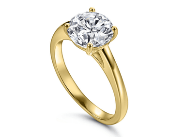 ANILLO DE COMPROMISO DE PLATA 925 BAÑADO EN ORO MODELO 362 - 1
