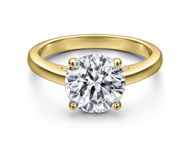 ANILLO DE COMPROMISO DE PLATA 925 BAÑADO EN ORO MODELO 362 - 2