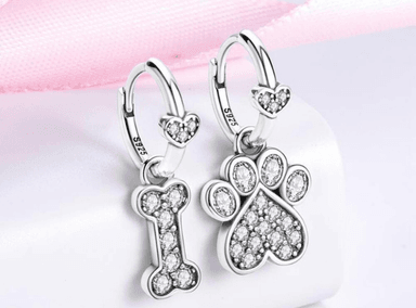 ARETES AFRODITA DOG LOVE PLATA MUJER - 2