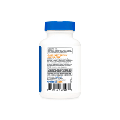 SUPLEMENTO KSM66 EXTRACTO RAIZ ASHWAGANDHA GINSENG INDIO NUTRICOST - 4