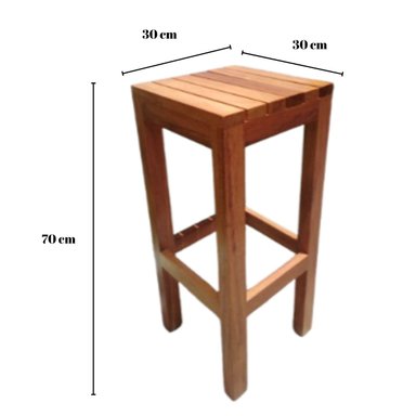 BANCA ALTA DE MADERA NORUEGA NATURAL MARRON CLARO - 4