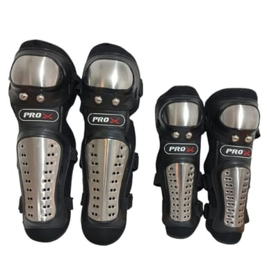 CODERAS Y RODILLERAS PARA MOTOCICLISTAS FLEXIBLE CON PLACA M,ETALICA DE ALTA PROTECCION - 1
