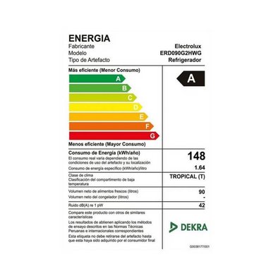 FRIGOBAR ELECTROLUX 90L PREMIUM GRIS ERD090G2HWG - 5