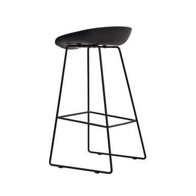 SILLA PARA BAR FIJA TRINEO MISURI REPOSAPIES NEGRO OFIDEAS - 2