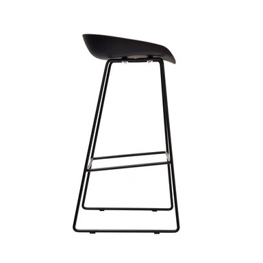 SILLA PARA BAR FIJA TRINEO MISURI REPOSAPIES NEGRO OFIDEAS - 3