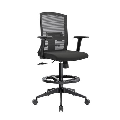 SILLA CAJERO ERGONÓMICA CON APOYABRAZOS MONK NEGRO NYLON OFIDEAS - 1