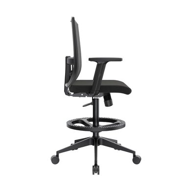 SILLA CAJERO ERGONÓMICA CON APOYABRAZOS MONK NEGRO NYLON OFIDEAS - 2