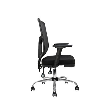 SILLA ERGONÓMICA FONE PREMIUM CROMADO NEGRO OFIDEAS - 2
