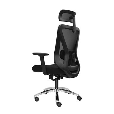 SILLA ERGONÓMICA DOLFIN PRESIDENTE MECANISMO LAB NEGRO CROMADO OFIDEAS - 3