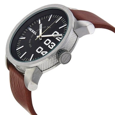RELOJ DIESEL HOMBRE ANÁLOGO DZ1513 DOUBLE DOWN CORREA MARRÓN CUERO - 3