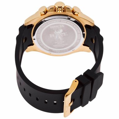RELOJ INVICTA HOMBRE ANÁLOGO IN19660 I-FORCE 19660 CRONÓMETRO CORREA NEGRO DORADO SILICONA - 2