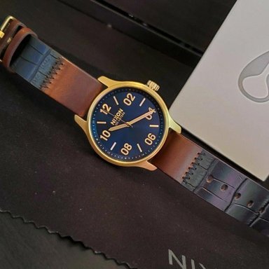 RELOJ NIXON HOMBRE ANÁLOGO A12433210 PATROL CORREA MARRÓN AZUL CUERO - 2