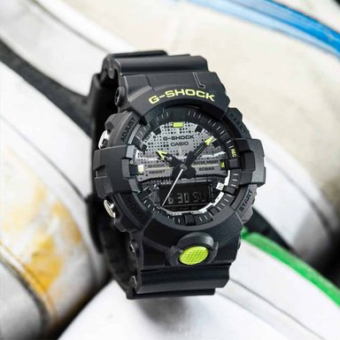 RELOJ CASIO G-SHOCK HOMBRE ANÁLOGO DIGITAL GA800DC-1A ACUÁTICO LUZ AUTOMÁTICA NEGRO - 2