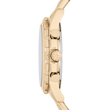 RELOJ FOSSIL HOMBRE DEAN FS4867 FECHA CRONOMETRO DORADO ACERO INOXIDABLE - 3