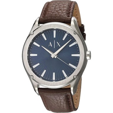 RELOJ ARMANI EXCHANGE HOMBRE ANÁLOGO AX2804 FITZ CORREA MARRON AZUL ACERO INOXIDABLE CUERO - 2