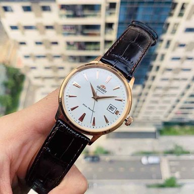 RELOJ ORIENT HOMBRE ANÁLOGO AUTOMÁTICO FAC00002W0 BAMBINO 2 ORO ROSADO CORREA MARRÓN CUERO - 2