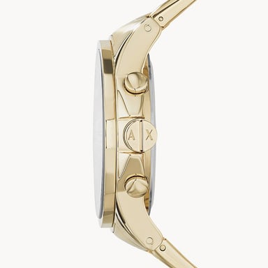 RELOJ ARMANI EXCHANGE HOMBRE ANÁLOGO AX2099 OUTERBANKS FECHA CRONOMETRO DORADO ACERO INOXIDABLE - 5