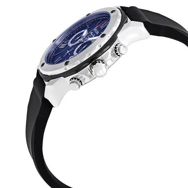 RELOJ BULOVA HOMBRE ANÁLOGO 98B258 MARINE STAR FECHA CRONOMETRO CORREA NEGRO DIAL AZUL SILICONA - 5