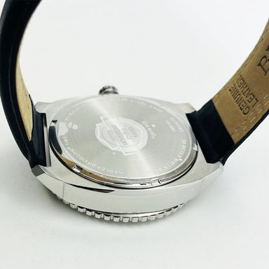 RELOJ BULOVA HARLEY DAVIDSON 76B181 EDICION LIMITADA ACERO INOXIDABLE CORREA DE CUERO NEGRO - 4