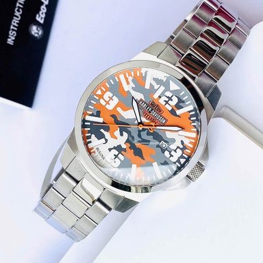 RELOJ BULOVA HARLEY DAVIDSON 76B190 EDICION LIMITADA ACERO INOXIDABLE DIAL CAMUFLADO - 2