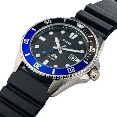 RELOJ HOMBRE ANÁLOGO CASIO DURO MARLIN MDV-106B-1A1V FECHA ACUÁTICO CORREA DE RESINA DIAL NEGRO - 2