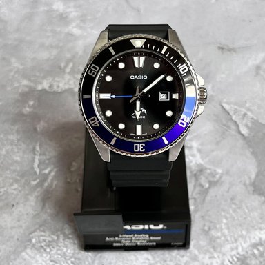 RELOJ HOMBRE ANÁLOGO CASIO DURO MARLIN MDV-106B-1A1V FECHA ACUÁTICO CORREA DE RESINA DIAL NEGRO - 6