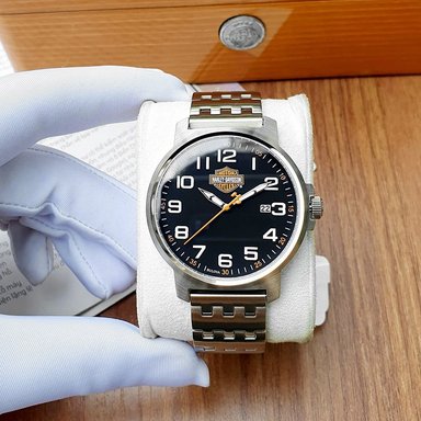 RELOJ HOMBRE ANÁLOGO BULOVA HARLEY DAVIDSON 76B187 EDICION LIMITADA ACERO INOXIDABLE DIAL NEGRO - 2