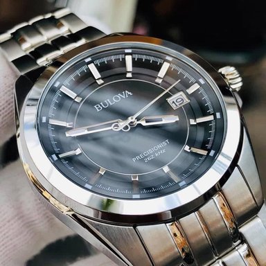 RELOJ HOMBRE ANÁLOGO BULOVA PRECISIONIST 96B252 ULTRA ALTA FRECUENCIA FECHA ACERO INOXIDABLE DIAL NEGRO - 2