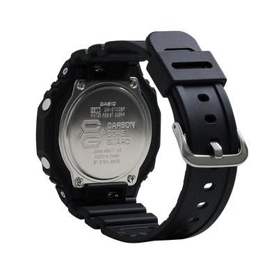 RELOJ CASIO G-SHOCK CARBON CORE GA2100BP-1A PARA HOMBRE DIGITAL ANALÓGICO LUZ LED RESINA NEGRO DIAL AZUL - 6