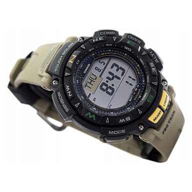 RELOJ CASIO PRO TREK SOLAR PRG-240-5 TRIPLE SENSOR HOMBRE DIGITAL BRÚJULA BARÓMETRO ALTÍMETRO TERMÓMETRO - 2