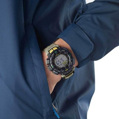RELOJ CASIO PRO TREK SOLAR PRG-240-5 TRIPLE SENSOR HOMBRE DIGITAL BRÚJULA BARÓMETRO ALTÍMETRO TERMÓMETRO - 3