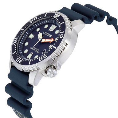 RELOJ HOMBRE ANÁLOGO CITIZEN PROMASTER ECO DRIVE BN0151-09L SOLAR FECHA ACERO INOXIDABLE CORREA DE RESINA AZUL - 6