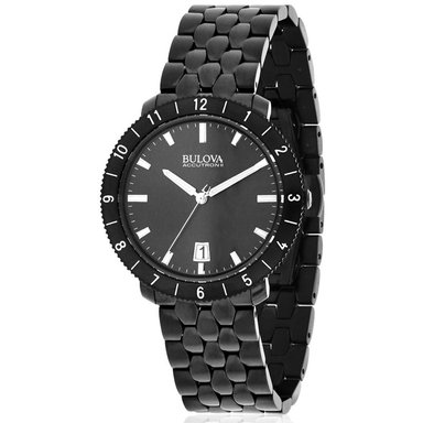 RELOJ HOMBRE ANÁLOGO BULOVA ACCUTRON II 98B218 ULTRA ALTA FRECUENCIA FECHA ACERO INOXIDABLE NEGRO - 2