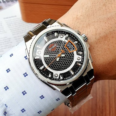 RELOJ HOMBRE ANÁLOGO BULOVA HARLEY DAVIDSON 76B180 EDICION LIMITADA FECHA ACERO INOXIDABLE - 2